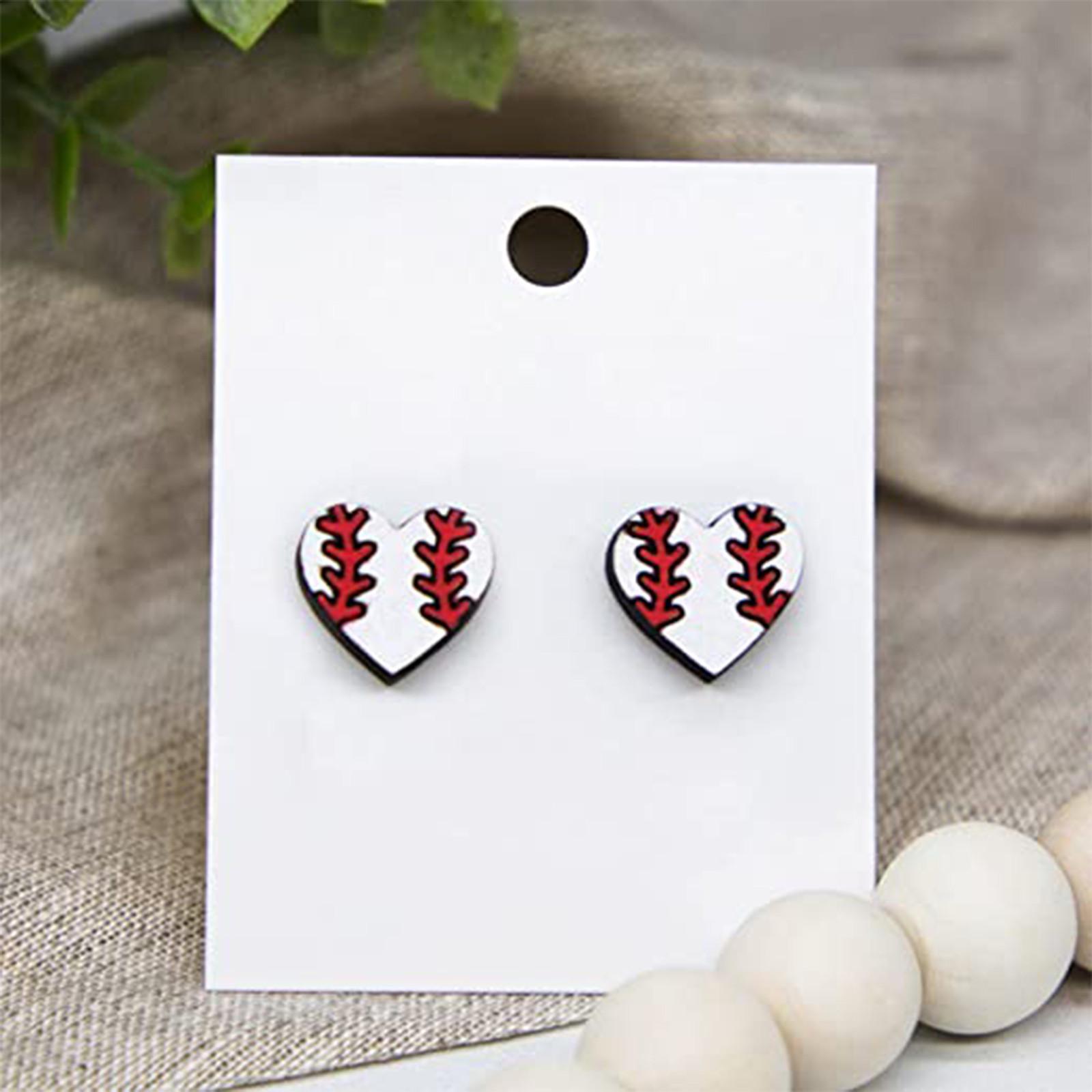 

1 Pair Of Baseball Gloves And Ball Studs Girls Earrings, Jewelry Gifts For Women And Girls Birthdays, Valentine s Day Anniversary, Heart One Size