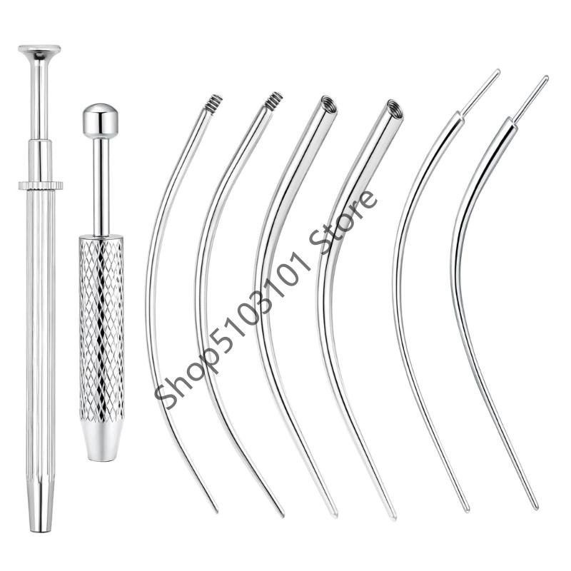 Taper Insertion Pin Tool Internal Thread Piercing For Tragus Lip Nose Piercing Stretching Tool Jeweler's Pick Up Tool