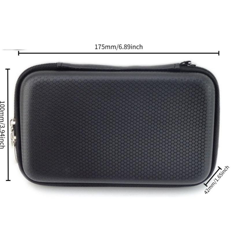 New 2.5-inch 3-color Data Cable Mobile Power Bank Charging Cable Portable Storage Case HDD USB Flash Drive Storage Card Storage