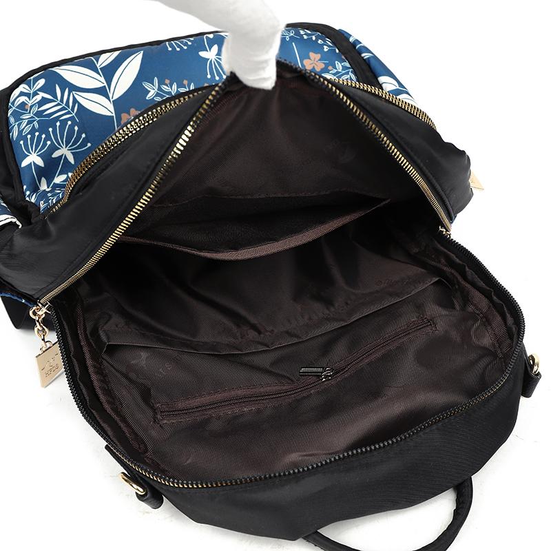 Backpack Women's Printed Oxford Bag Large Capacity Travel Backpack