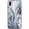 Case Tempered Glass Hard Clear Phone Case For Vivo Y91C Protector Shockproof Marble Fundas Coque
