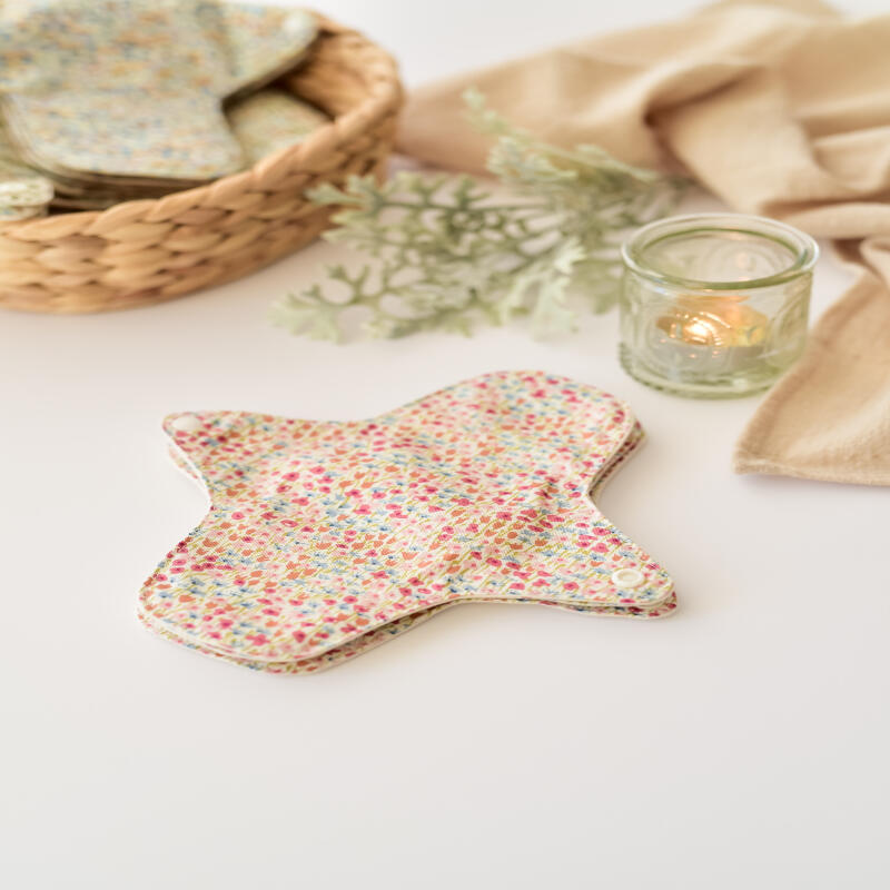 SUMINI Organic Cotton Sanitary Pad Experience Set of 10 Tulip Khaki