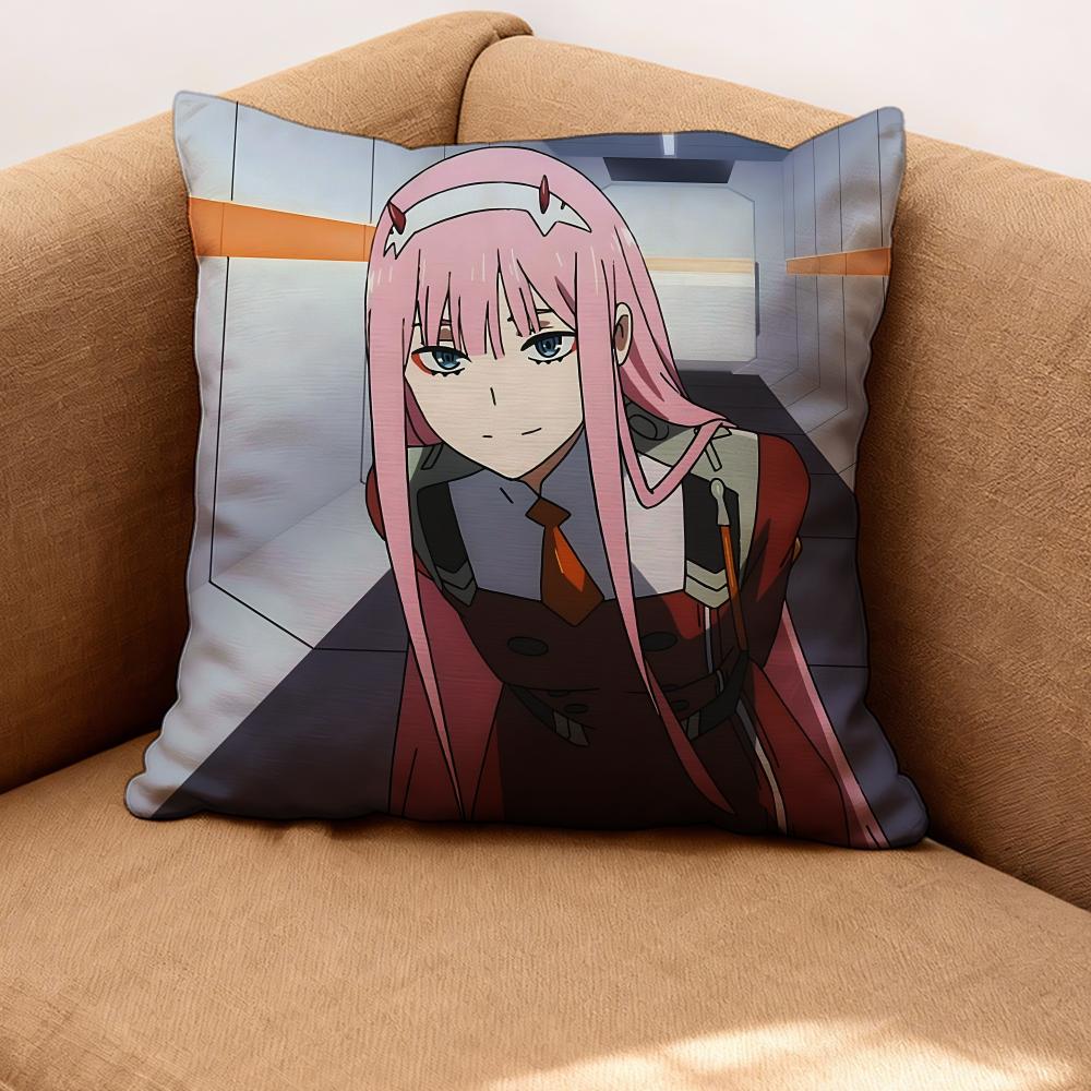 

Чехол на подушку DARLING in the FRANXX Премиум Комфорт Двусторонний Чехол для Подушки - Дизайн «Два в Одном» для Любой Комнаты и Салона Автомобиля 30cmx30cm