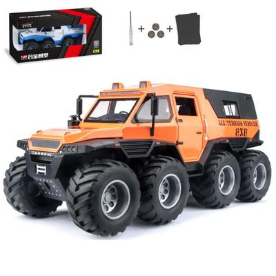 1/24 Ölçekli Avtoros Şaman 8x8 ATV Metal Döküm Alaşım Oyuncak Araba Modelleri Kamyon Erkek Çocuk Çocuk Araçlar Hobi ve Koleksiyonu