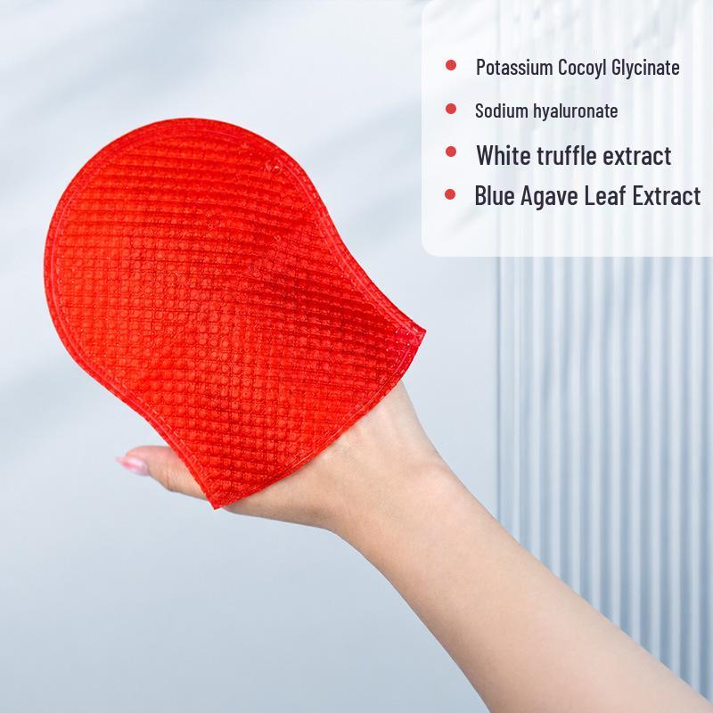 Silky Moisturizing Body Foam Mask with Scrubbing Mitt & Back Scrubber