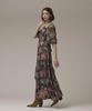 [Grace Continental] Vintage Flower Print Dress