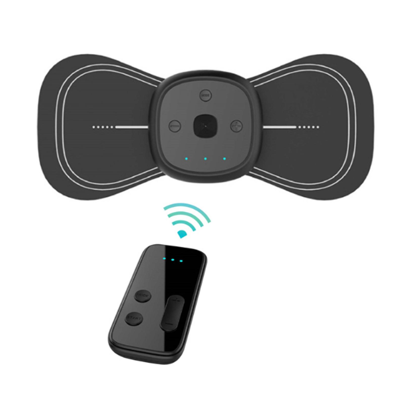 

Портативный массажный коврик для шейного позвонка TENS, мини-электрический массажер для шеи, патч для облегчения боли в шее чёрный