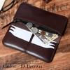 Genuine Leather Tochigi Leather Long Wallet Wallet Thin Slim Coin Purse Card Case Stylish Popular Brand Made In Japan [NARU] Men's Women's (Dark