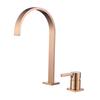 Widespred Basin Faucet Bathroom Hot and Cold  Gold Chrome Brass Decked Sink Mixer Brass Single Lever Square Sink Mixer