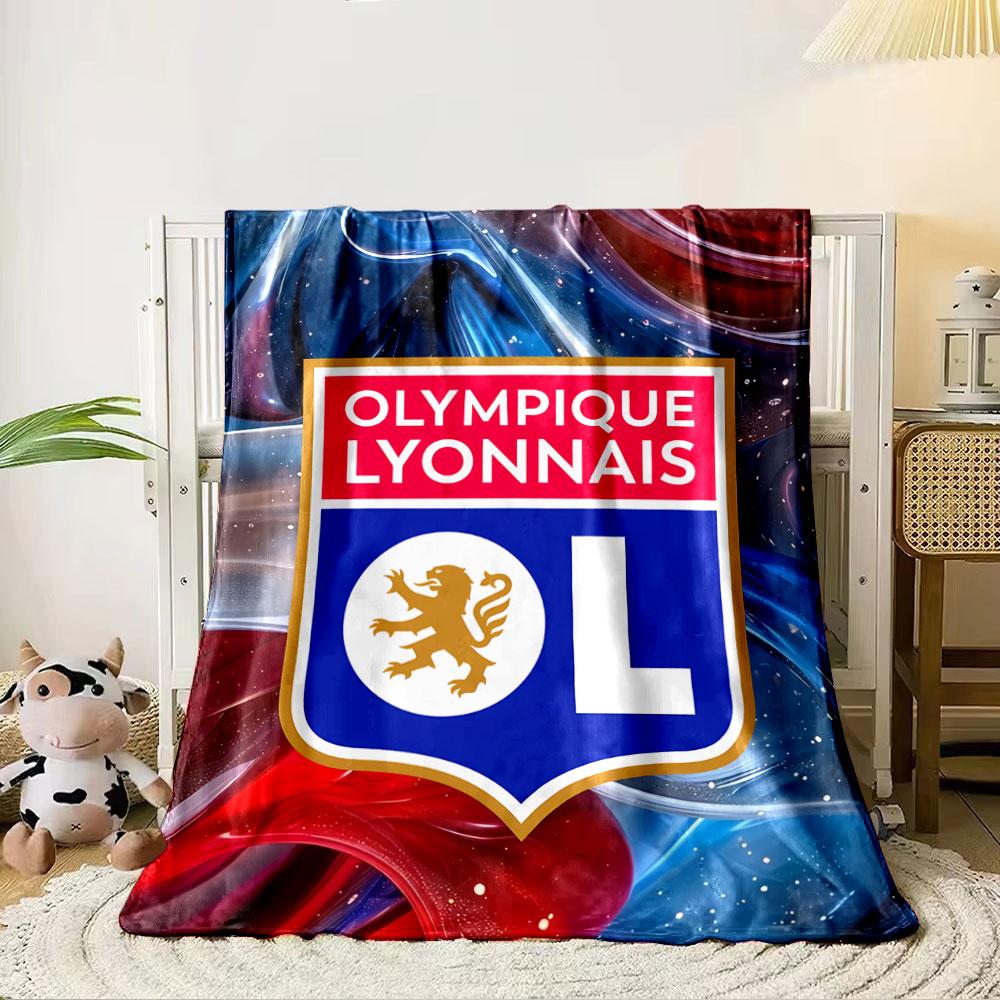 Olympique Lyonnais Logo Blanket for all seasons blanket lunch break throw gift