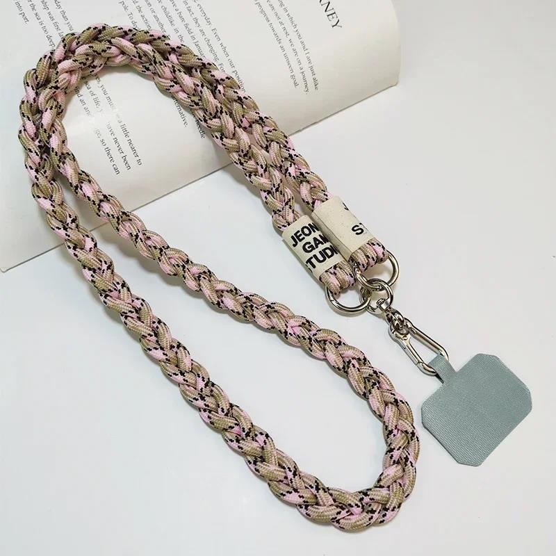 Trendy Korean Crossbody Lanyard - Long Braided Strap Outdoor/Mountaineering, Strong Secure Shoulder/Neck Anti-Theft/Anti-Snatch