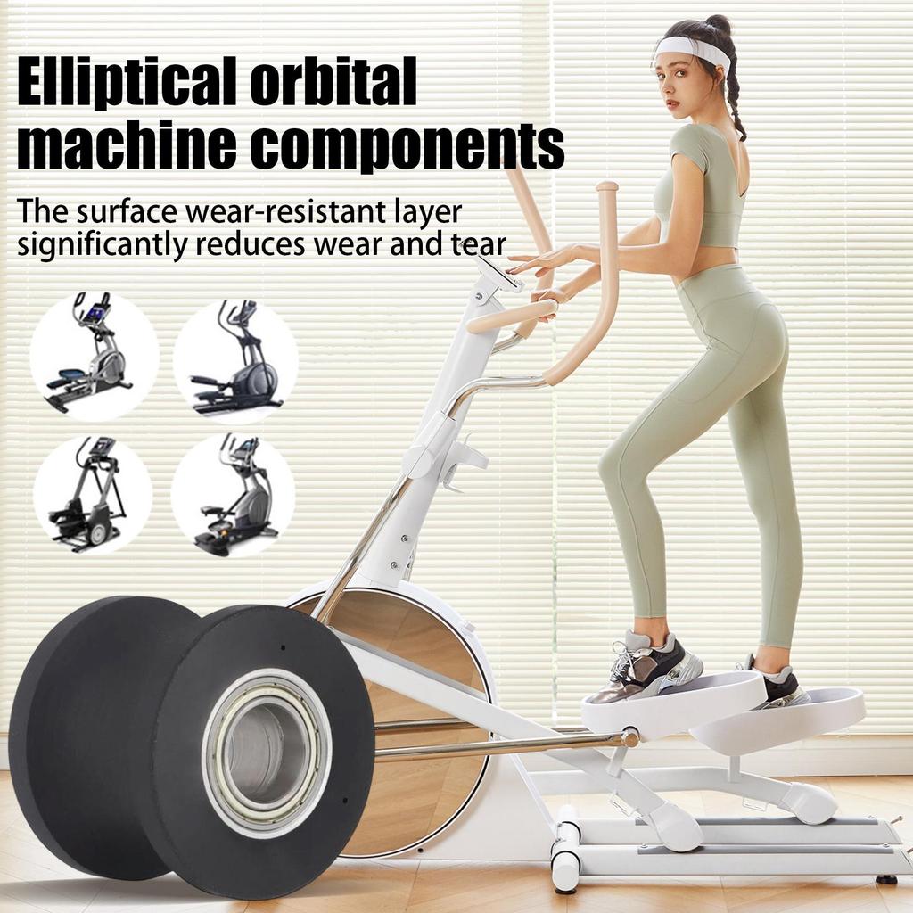 Roue de machine de fitness silencieuse pièces de rechange pré-assemblées rouleau de rechange pour vélo elliptique pour salle de sport intérieure commerciale