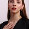 Fine Woven Chain Mini Cubic Zircon Stone Pendant Necklace 316L Stainless Steel Necklace 18K Gold Plated Accessories