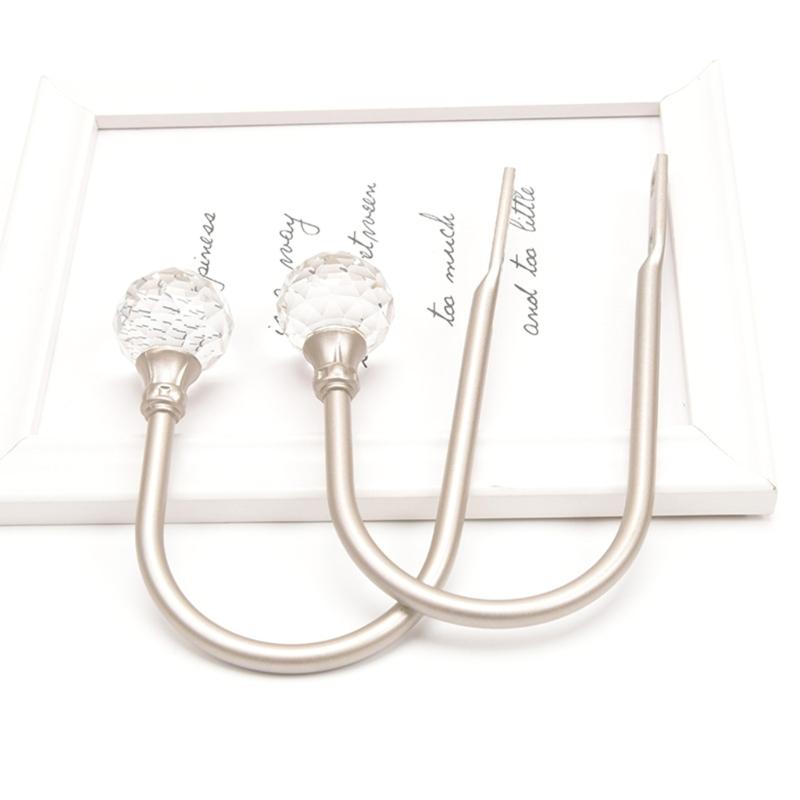 Pack of 2 Curtain Holdbacks Decorative Wall Mounted Tieback Hook for Drapery and Hanging Items Hanging Solution