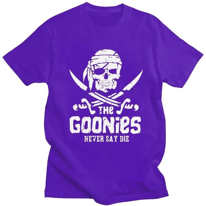 The Goonies Skull Pirates T-shirt Herr Kortärmad 100 % bomull T-shirt Grafisk filmfilm T-shirt Streetwear