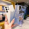 Applicable To Samsung S25ultra Mobile Phone Case Three-dimensional Point Drill Butterfly A26 Flash Drill Gradient S24 Electroplating Anti Fall