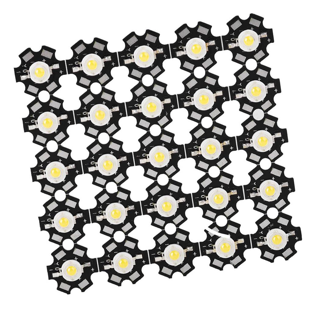 25PCS High Bright Integrated Chip Light Source LED Bead Spotlight Bulb Warm 3000-3200K