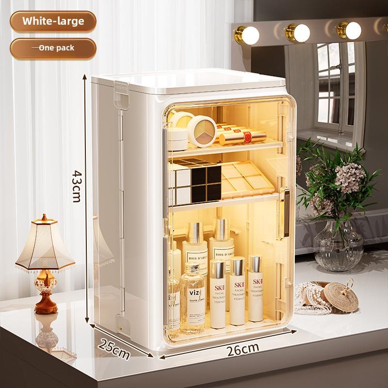 Cosmetic Storage Box Desk Lipstick Powder Dust-proof Storage Rack Large Capacity Perfume Skin Care Dressing Table Organizer Box