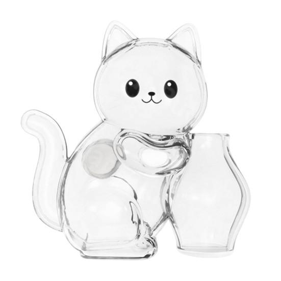 

Cat Hair Capsule Transparent Cat Whisker Holder Vase Fridge Magnet Cat Hair Jar Keepsake for Cat Owners Refrigerator Decor чистий