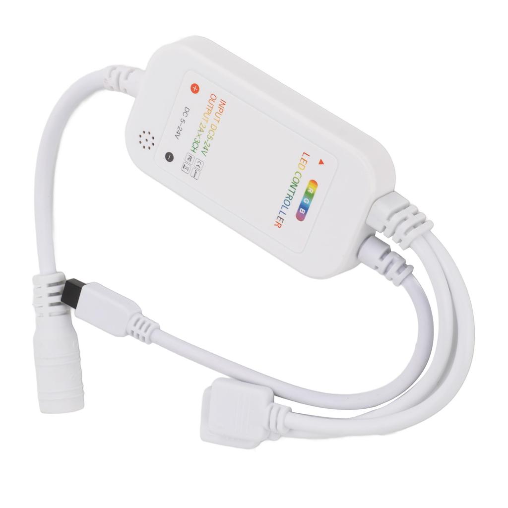 LED Strip Light Dimming Controller with RGB Remote Control Adjust Color Brightness for KTV Music LEDs Rope Lighting