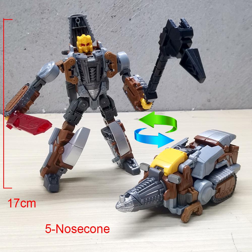 Computron 5IN1 Combination Transformation Toys Strafe Scatters Afterburner Nosecone Action Figure Deformed Robot Anime Model