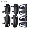 8pcs For Hyundai Accent 1.5L 1.6L 2000-2006 Outside & Ide Door Handle Front Rear Left Right Driver Passenger Black / Chrome