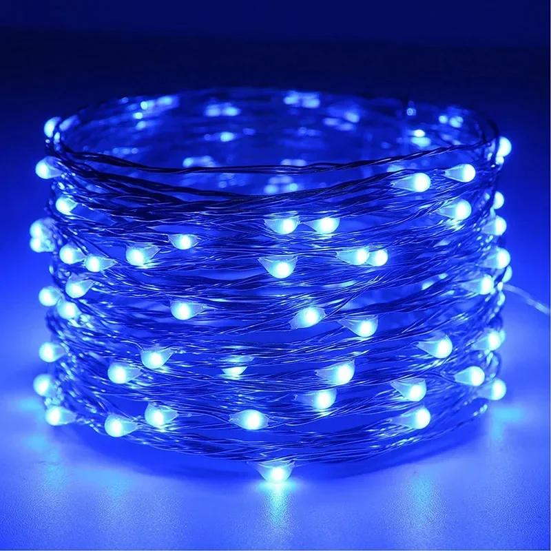 USB/Battery LED String Lights Waterproof Copper Wire Garland Fairy Lighting Strings Christmas Light Wedding Party Decor Lamps
