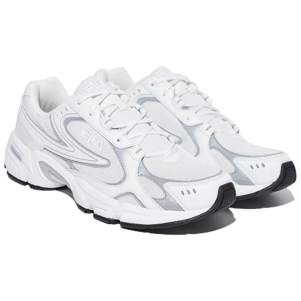Fila Recharge Abrasion Resistant Low Top Casual Shoes Unisex White Gray 1RM02860G100
