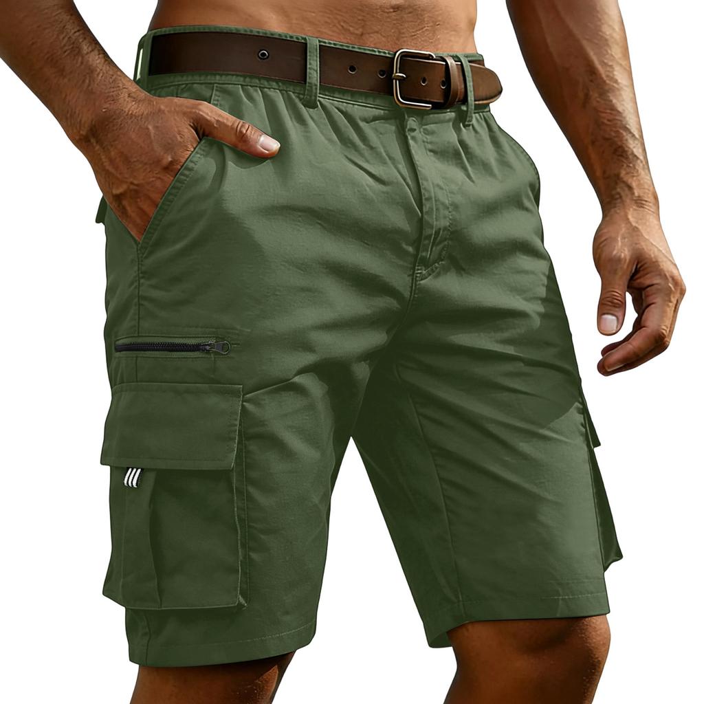Men’s Relaxed Fit Cargo Shorts with Multiple Pockets Summer Lightweight Shorts for Outdoor Activities