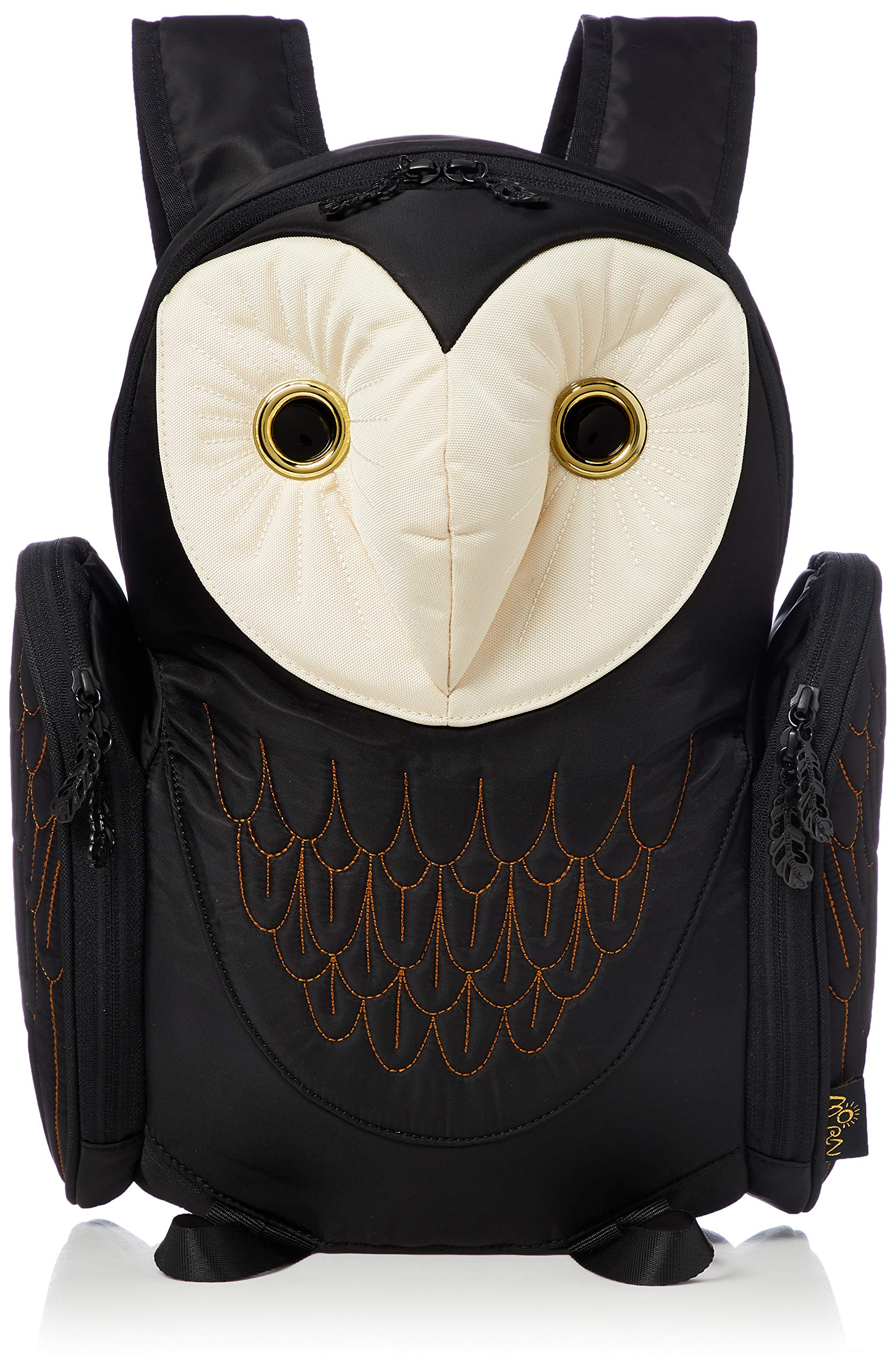 

MORN CREATIONS Barn Owl Backpack M size black чорний