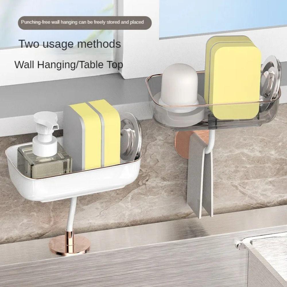 

Rotatable Sink Storage Rack Strong Bearing Capacity Bathroom Storage Rack Drain Rack Kitchen