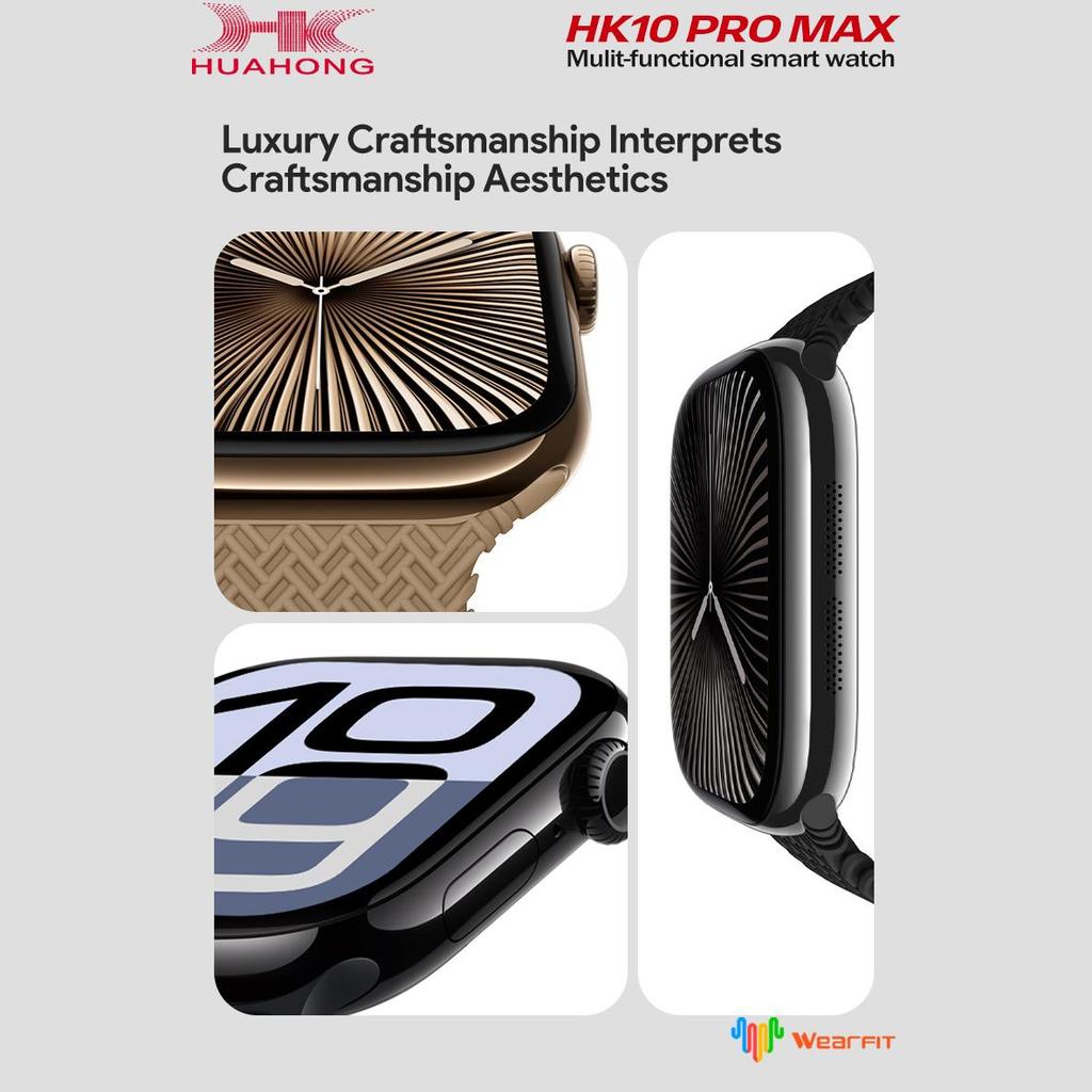HK10 PRO MAX 2,02 calowy AMOLED Smartwatch Męski Damski Kompas ChatGPT 2.0 Czujnik Grawitacyjny Menu 3D Album Smartwatch HK9 Ulepszenie