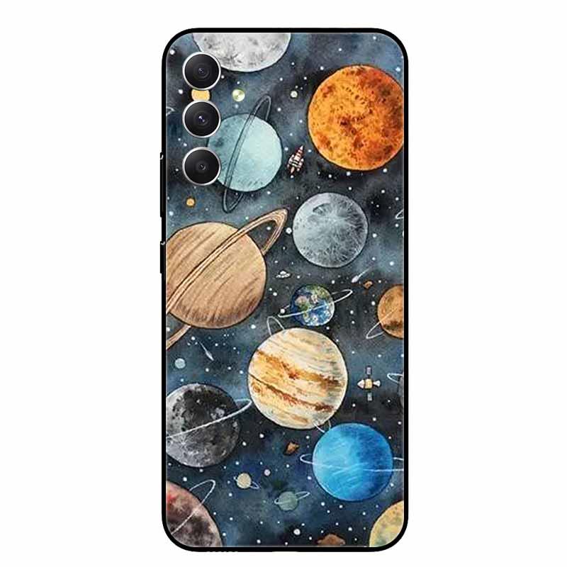 

For Samsung A54 5G Case Wolf Lions Black TPU Soft Silicone Coque for Samsung Galaxy A56 A34 A55 Phone Back Cover A 54 55 Shells Galaxy A54 5G