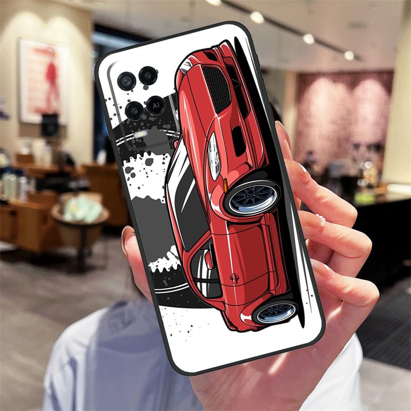JDM Car RX7 MX5 Case For Oppo A40 A60 A80 A18 A38 A58 A78 A98 A16 A76 A96 A15 A17 A77 A74 A94 A54 A57S Cover