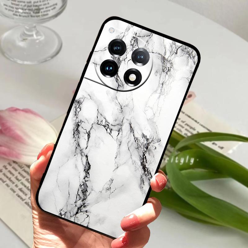 For OnePlus 12R 5G Case Shockproof Silicone TPU Soft Phone Cover For One Plus 12 Cute 1+12 Fashion Luxury Protective Fundas Capa