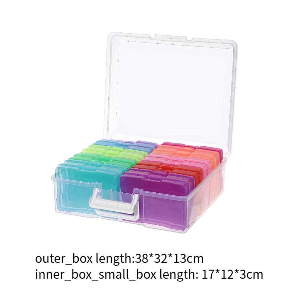 And Compartmentalized Card Storage Box with 18 Individual Interior Compartments.