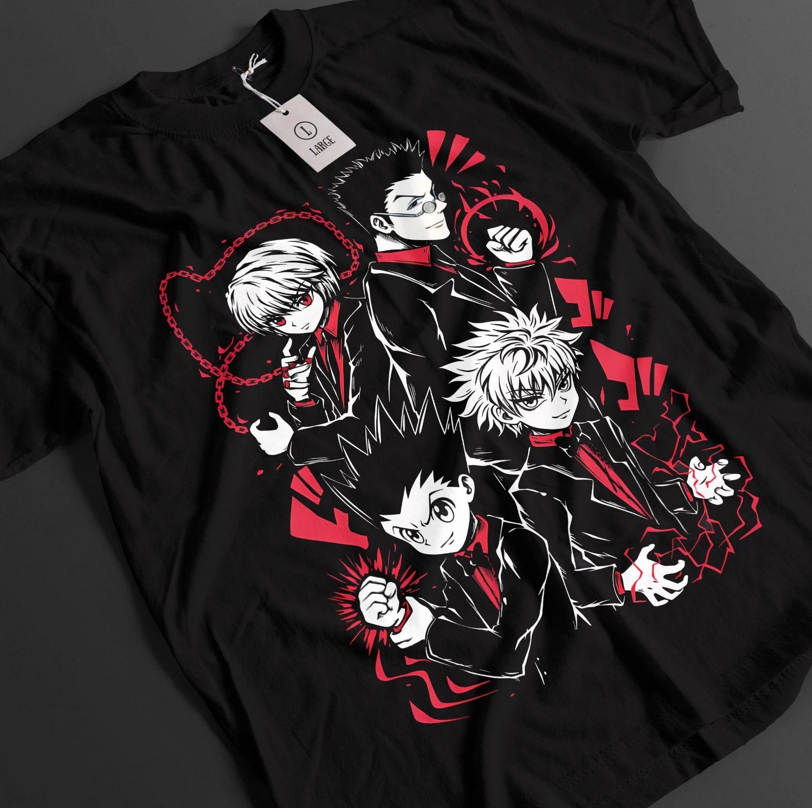 Футболка Hunter x Hunter Футболка Гона Курапика Киллуа HxH Лео Аниме Унисекс 4XL
