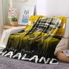 Affiche Haaland Couverture en Flanelle, Haute qualité Confortable pour Toutes les Saisons, Décoration Intérieure, Chaleur et Confort
