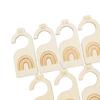 7x Nursery Hanger Organizers Nursery Closet Organizers Wood Newborn Wardrobe Divider for Closet Room Bedroom Birthday Nursery