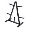 Weight Plate Storage Rack Heavy Duty Steel Weight Plate Holder Barbell Bumper Organizer Triangle Space Saving for Home