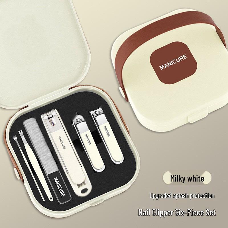Portable Anti-Splash Nail Clipper & Manicure Set