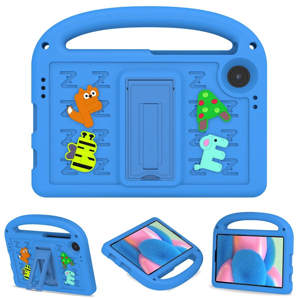 Samsung Galaxy Tab A9 A9+ Plus 2023 SM-X110 SM-X115 SM-X210 SM-X215 Etui Barnesikkert Tegneseriebokstav Bærbart EVA-Skum Støtsikkert Stativ Nettbrettdeksel