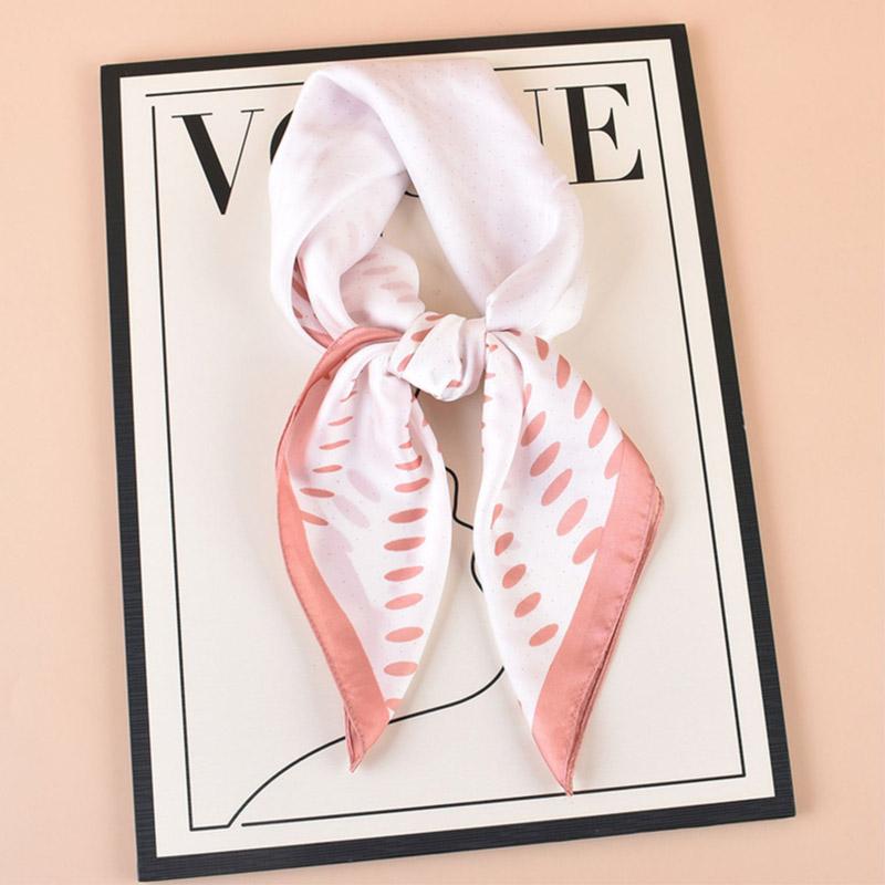 High Quality Silk Square Scarf Women Satin Bandana Print Scarves Head Band Fashion Lady Hair Shawl Wrap Female Neckerchief Hijab