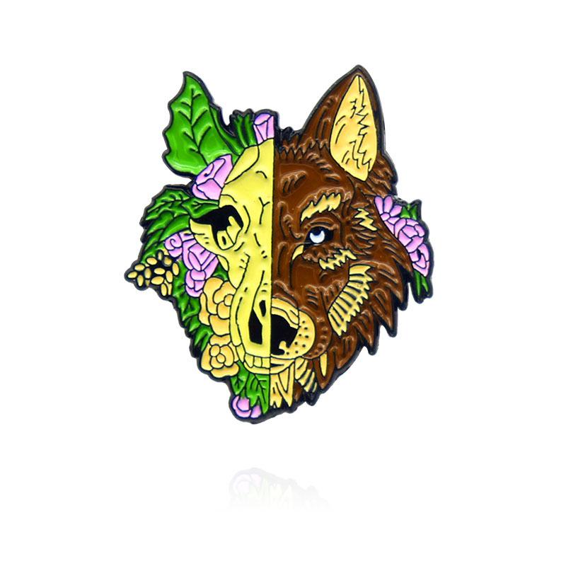 Trendy Halloween Animal Brooch: Rabbit, Frog, Wolf Costumes