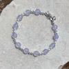 KIETIMOOR Lilac Pearl Bracelet (silver 925) Lilac pearl crystal silver bracelet