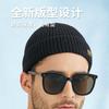 Autumn and winter knitted hat men's trendy melon fur hat outdoor cold-proof warm wool hat casual versatile pullover hat