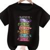 New KATSEYE Pure Cotton Short-Sleeve Printed T-Shirt for Girls, Casual Round Neck T-Shirt, Katseye Design, Boys' and Girls' Tops