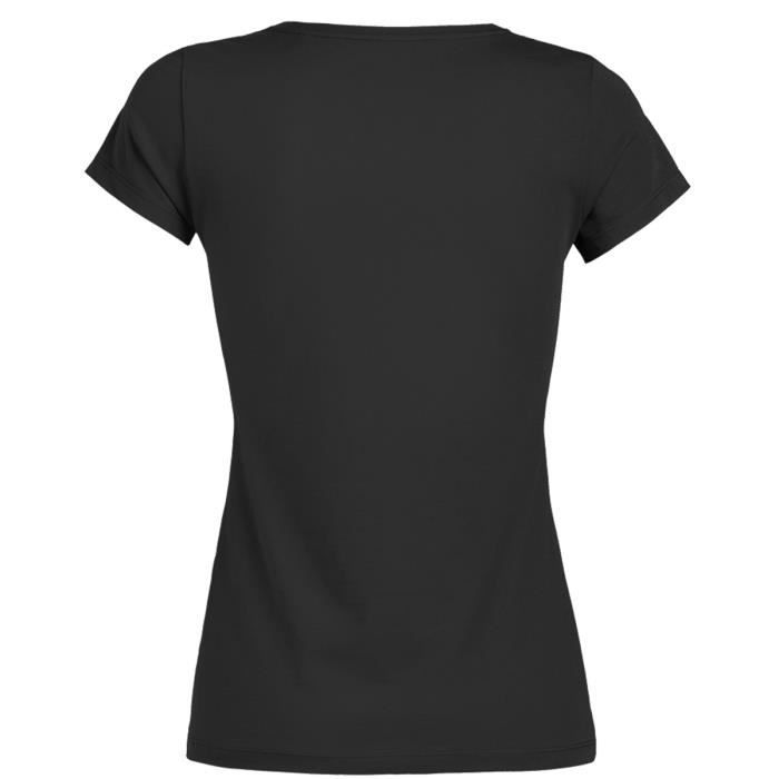 T-shirt Femme - XXL - Noir - Manches courtes - Col arrondi