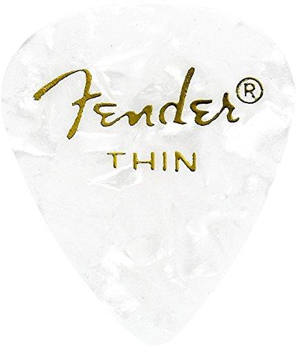 Fender 8 Pieces Teardrop Thin Guitar Picks Assorted Colors