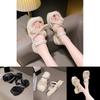 Stylish Summer Pearl Sandals For Women In Black And Beige Perfect For Every Occasion